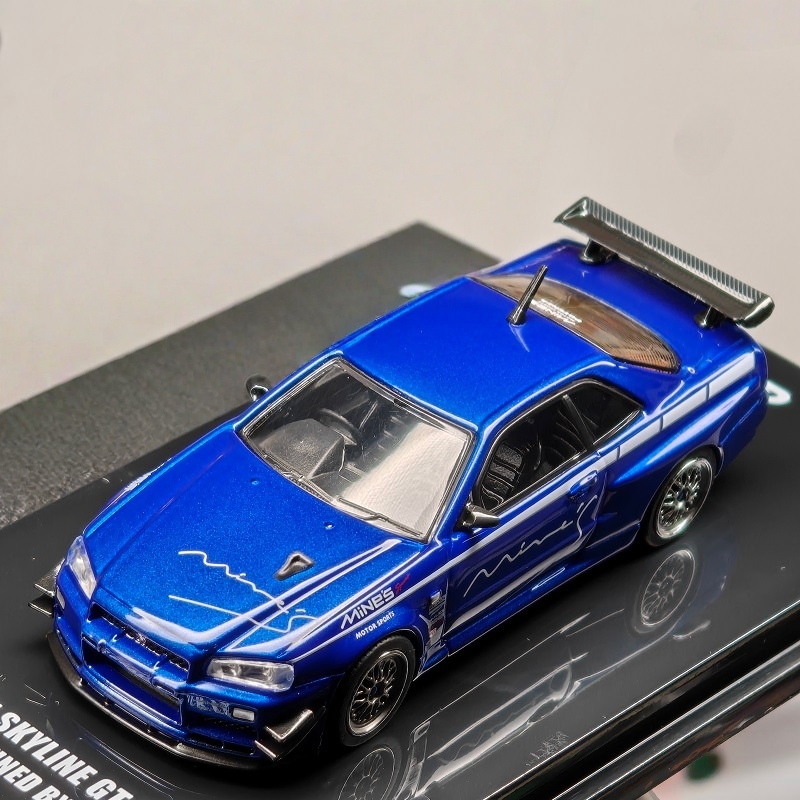 Die Cast Car 1 64 - INNO64 1:64 MINE'S R34 V-SPEC Tuned