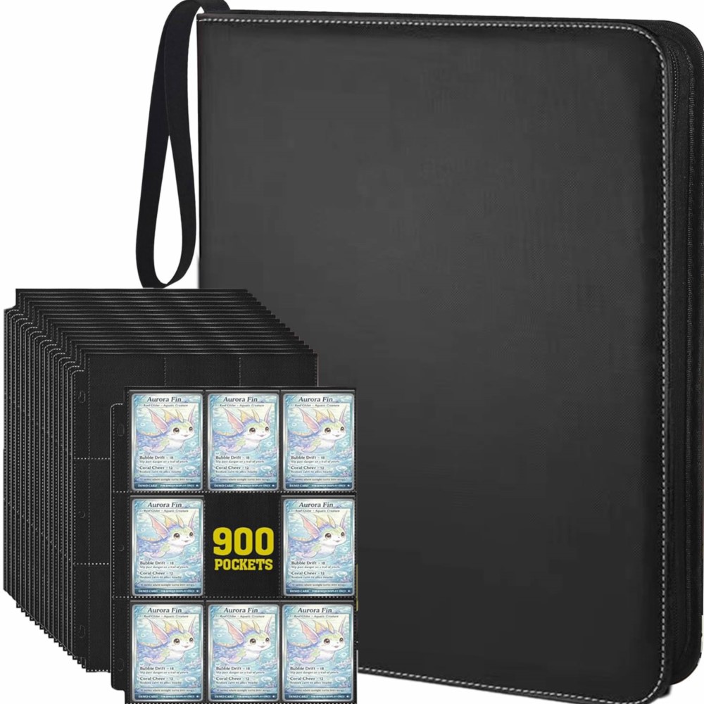Pokemon Binder Card - Álbum de Cartas com 900 Bolsos