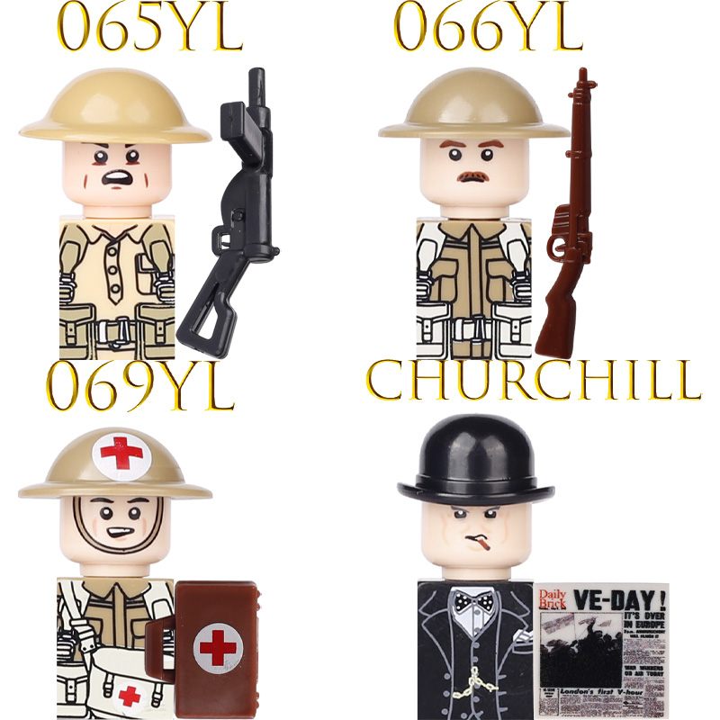 Crianças brinquedo ww2 militar - Lego Minifigure Holder avaliação e preço