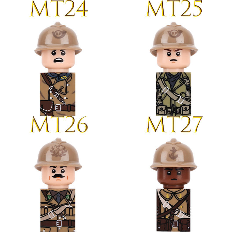 Crianças brinquedo ww2 militar - Lego Minifigure Holder avaliação e preço